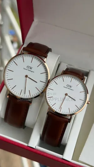 Couples' Original Daniel Wellington Leather Strapped Wrist Time Piece