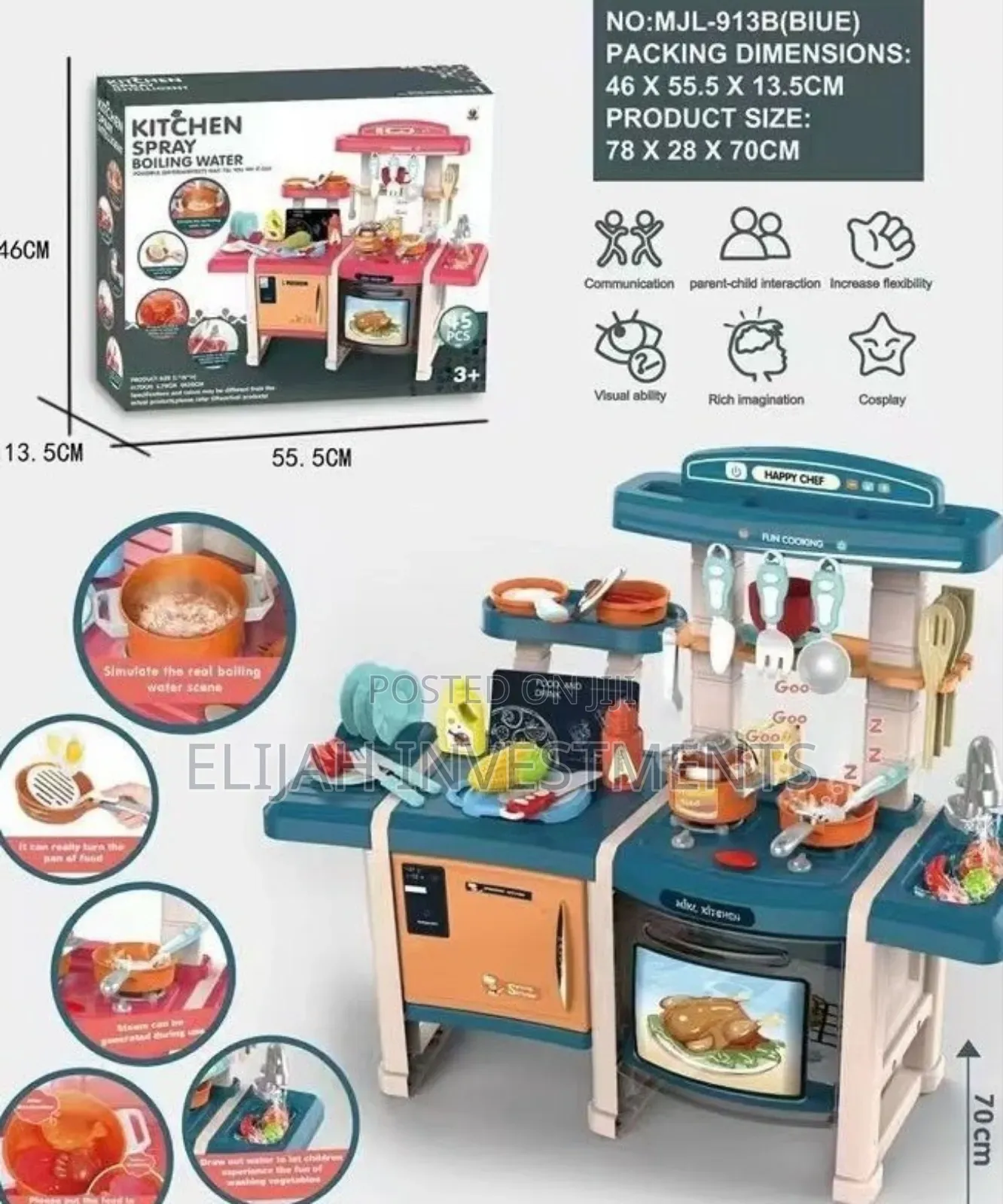 Happy Chef MJL-913b Kitchen Playset