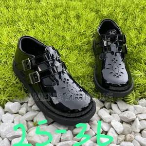 Crab Kids Girls Premium School Shoes Shiny or Clean Off