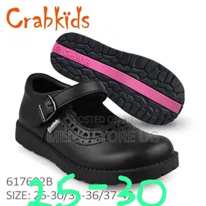 Crab Kids Premium Girls School Shoes Leather