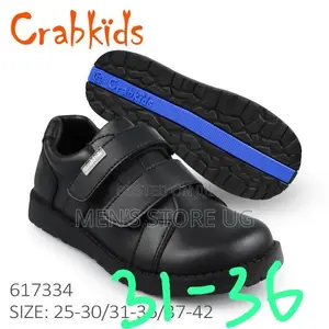 Boys Classic Crab Kids School Shoes Leather Size-25-36