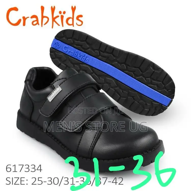 Boys Classic Crab Kids School Shoes Leather Size-25-36