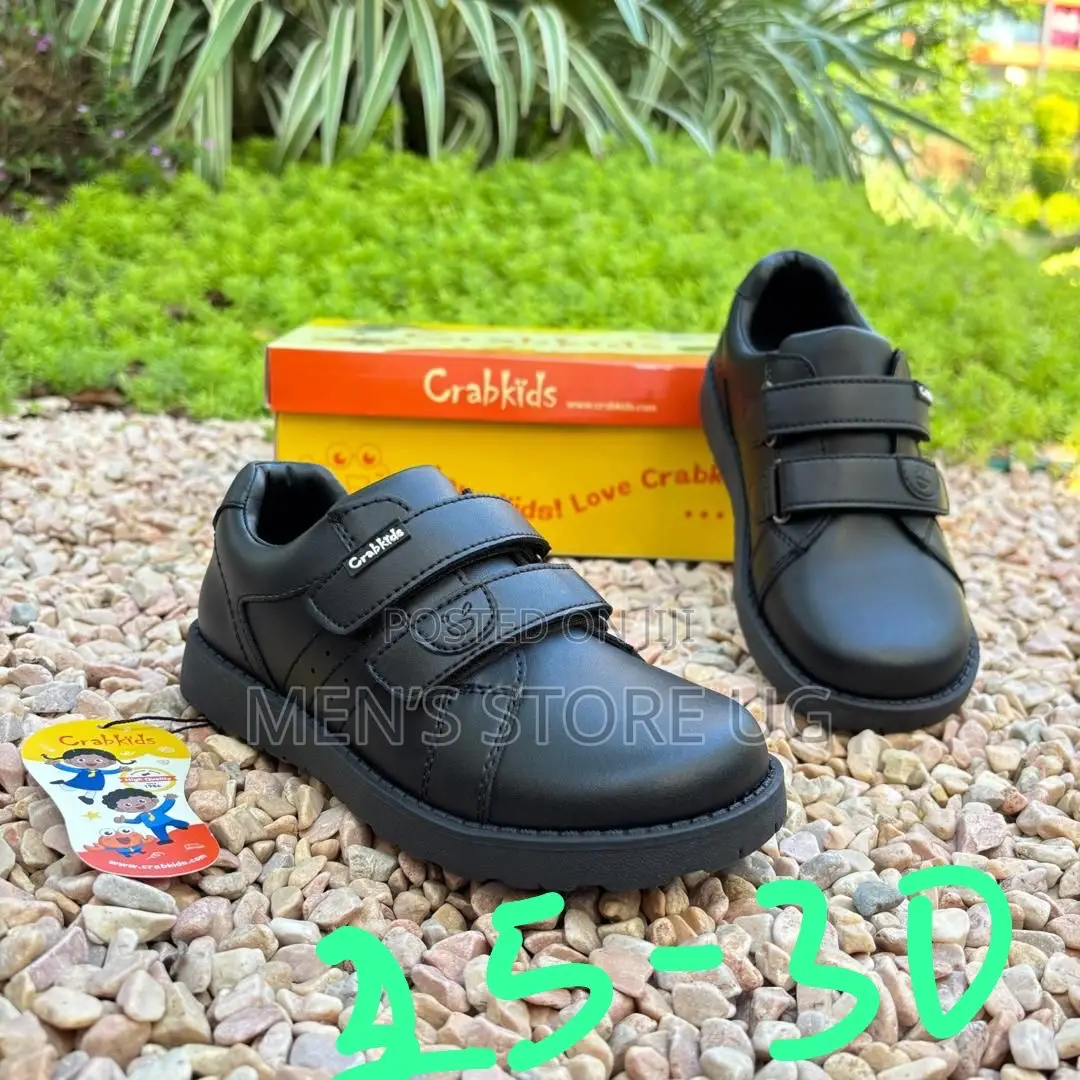 Boys Classic Crab Kids School Shoes Leather Size-25-36