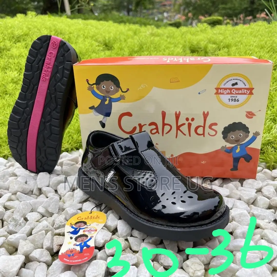 Girls Crab Kids Classic Genuine Authentic School Shoes Size-25-42