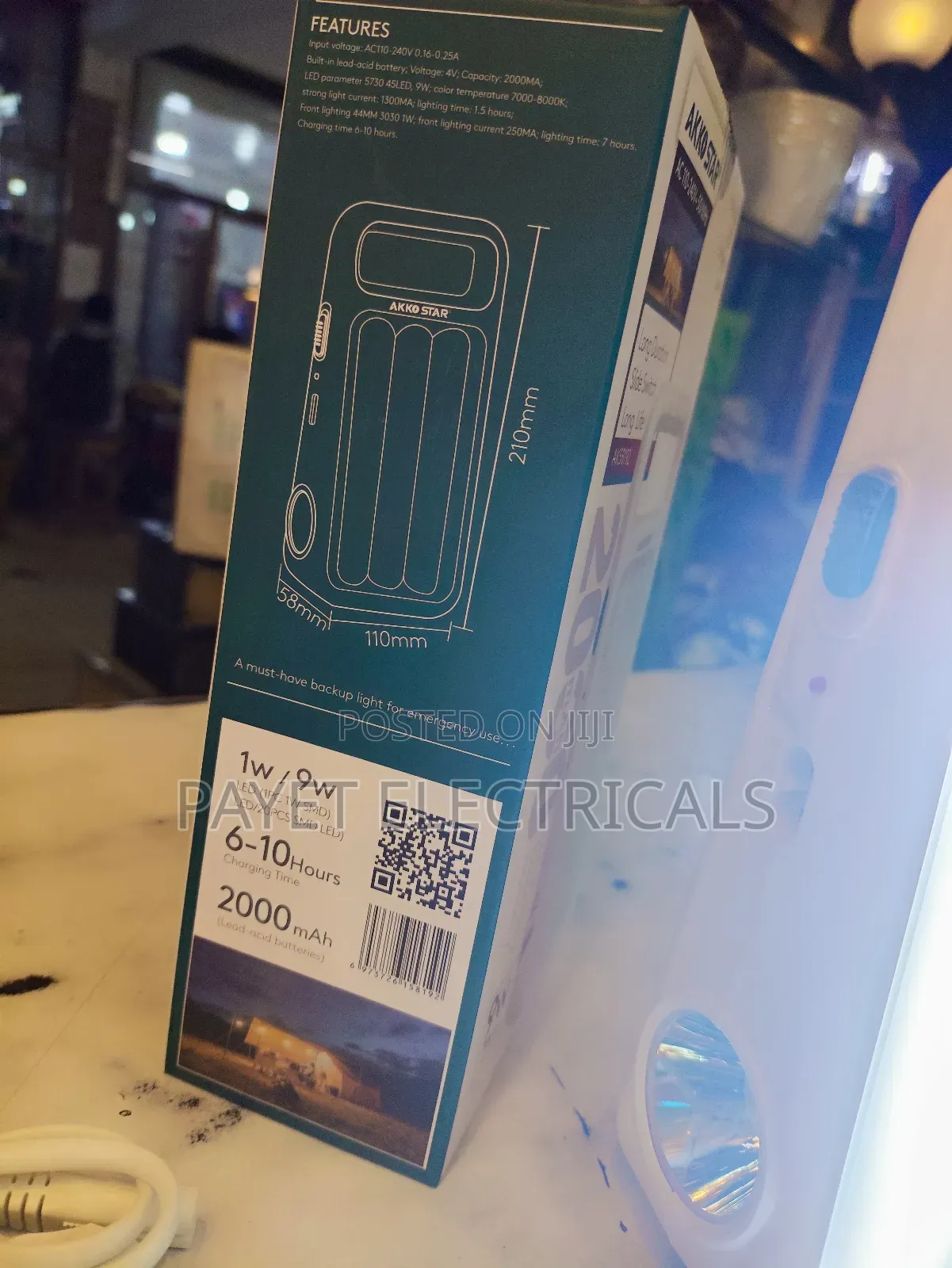 Ako Star Emergency Rechargeable Lamp