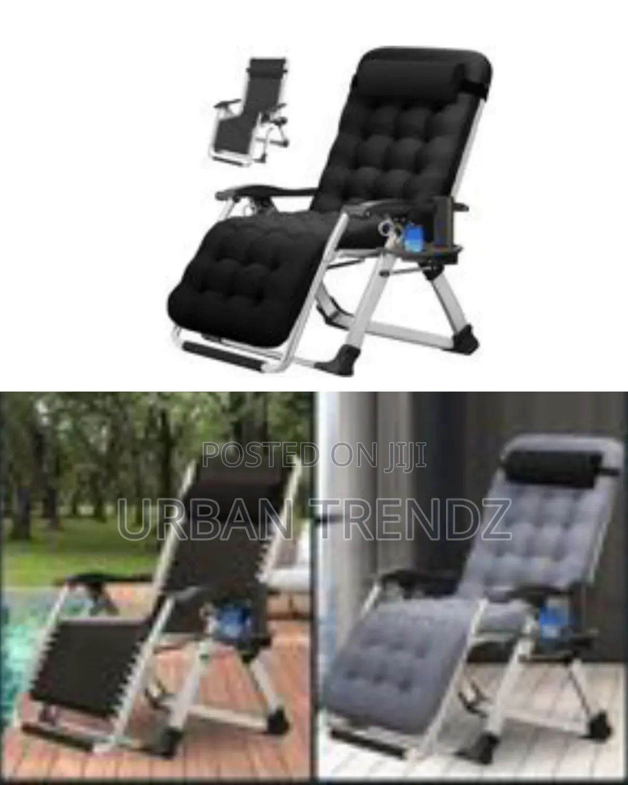 Premium Padded Zero Gravity Recliner With Side Tray