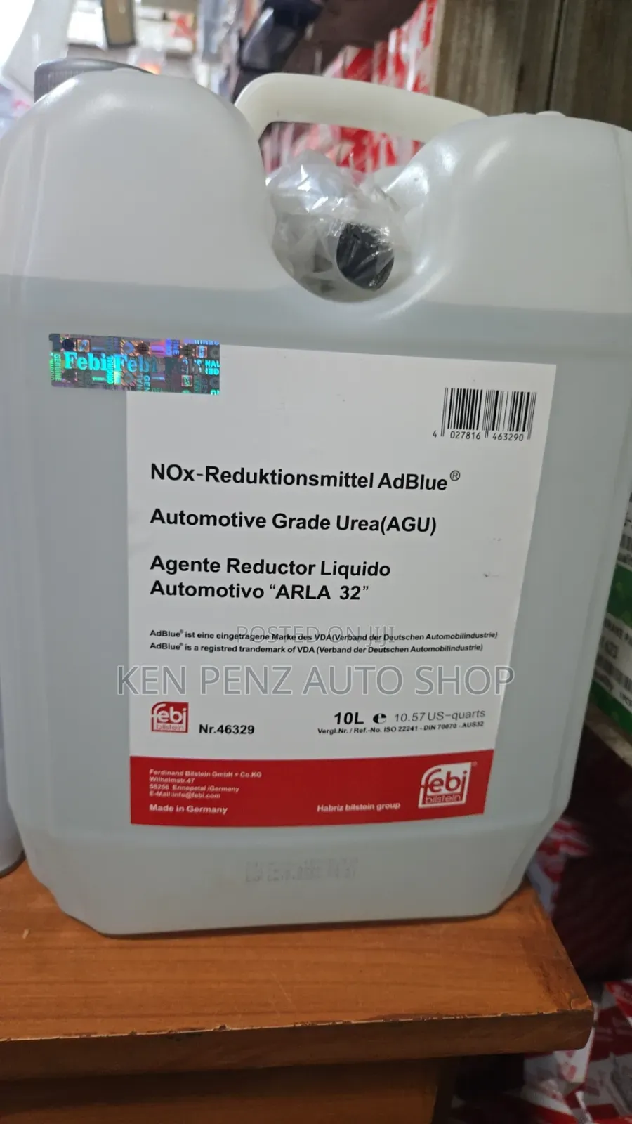 Febi Bilstein Adblue Diesel Emissions Fluid