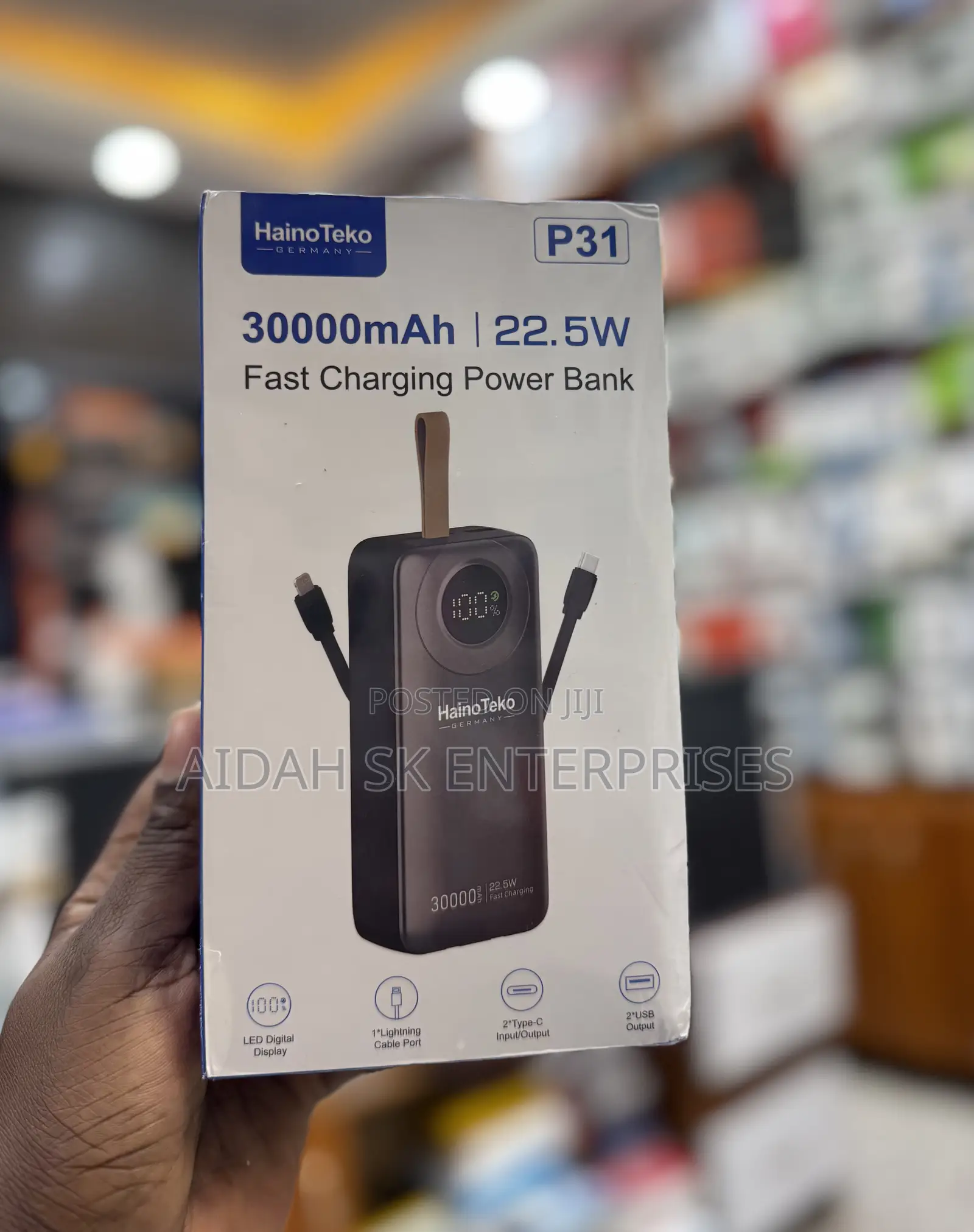 P21 20000mah Portable Power Bank With 22.5w Fast Charging