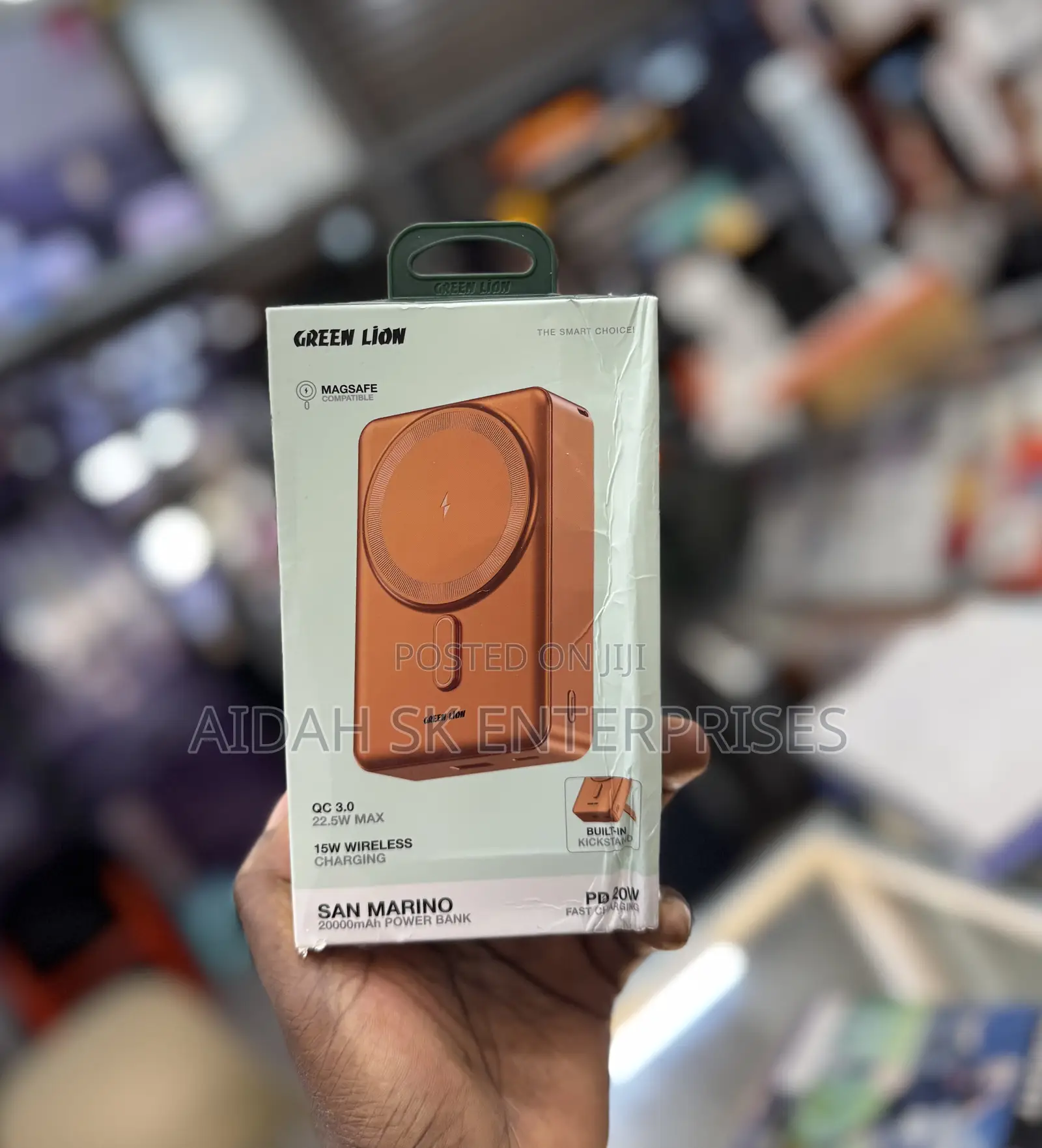 Green Lion San Marino 15w Wirelss Power Bank