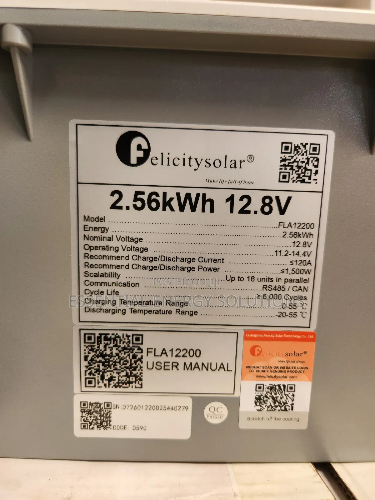 200ah 12v Felicity Lithium Battery