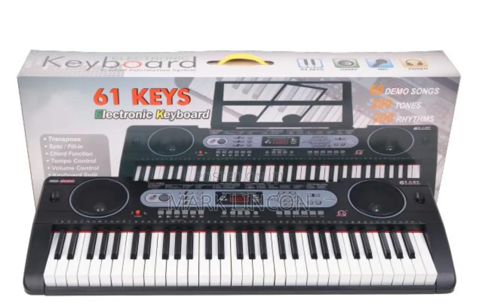 Electronic Keyboard 61 Keys, Piano