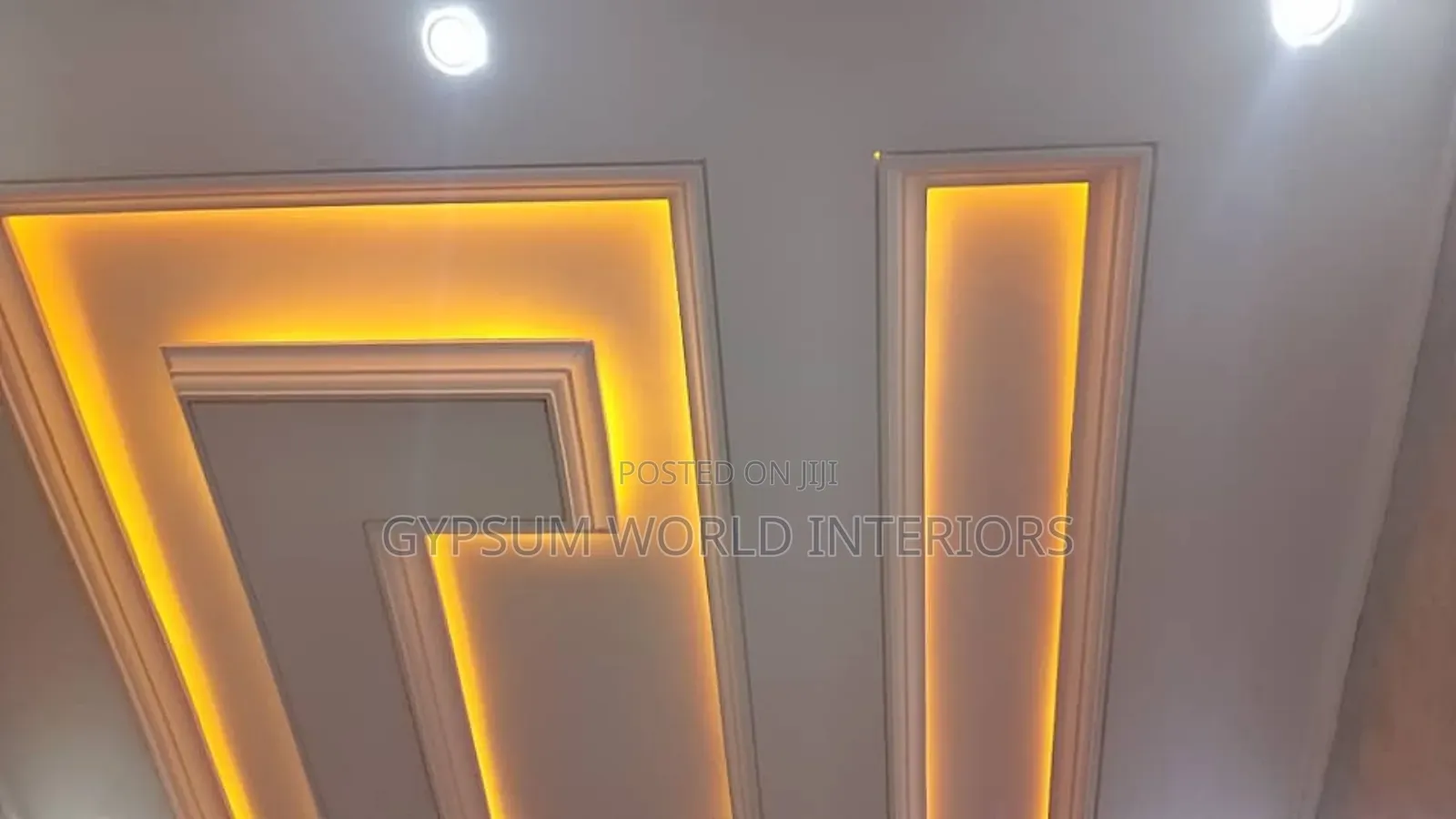 Ceiling Gypsum Warm Lights
