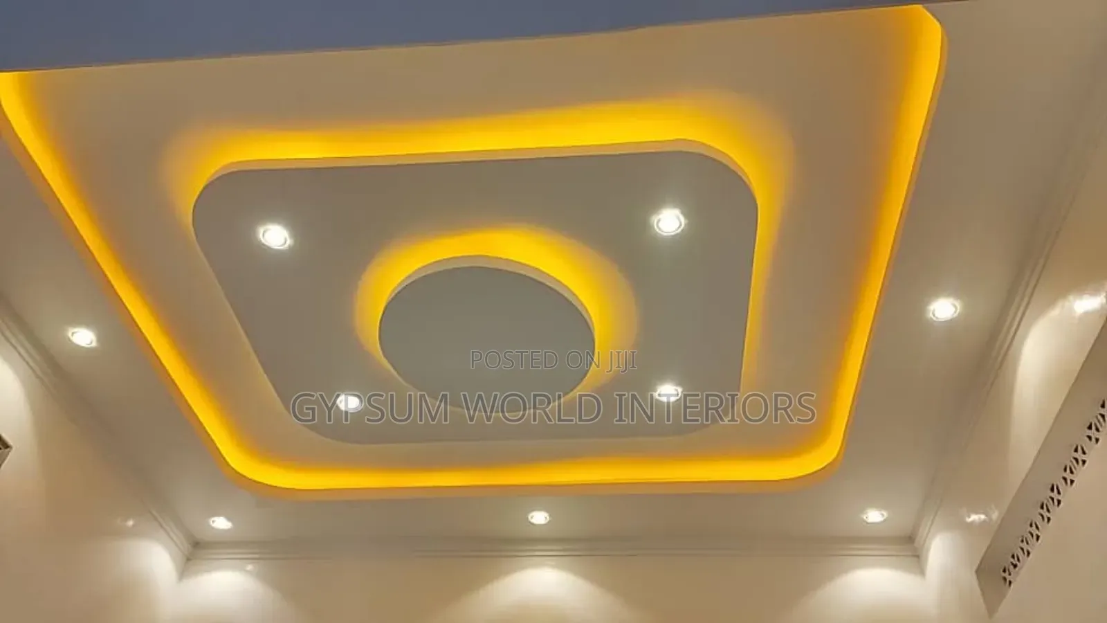 Ceiling Gypsum Warm Lights