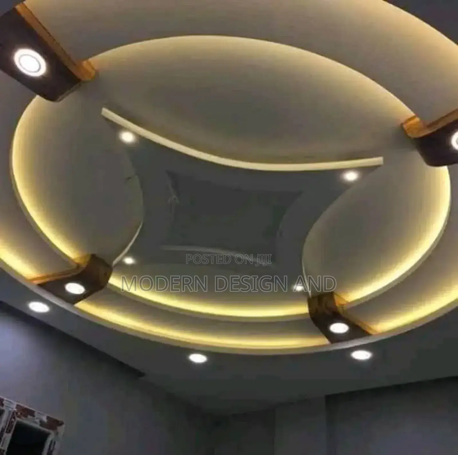 Ceiling Gypsum Warm Lights