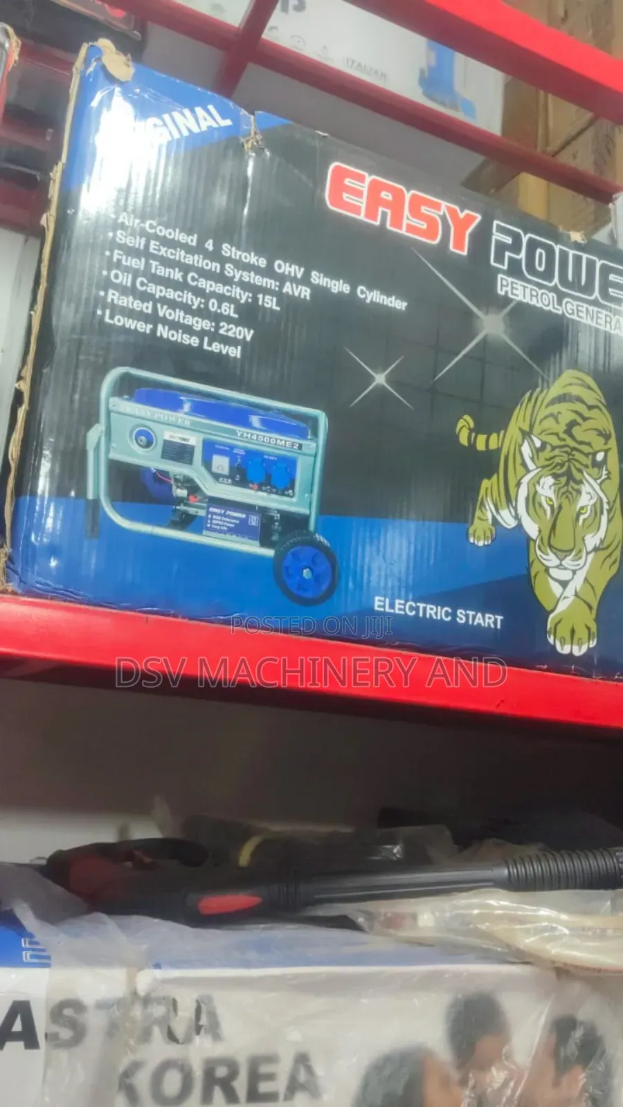 Key Start 4kva 5kw Easy Power Gasoline Generator Single Phase
