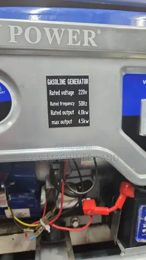 Key Start 4kva 5kw Easy Power Gasoline Generator Single Phase