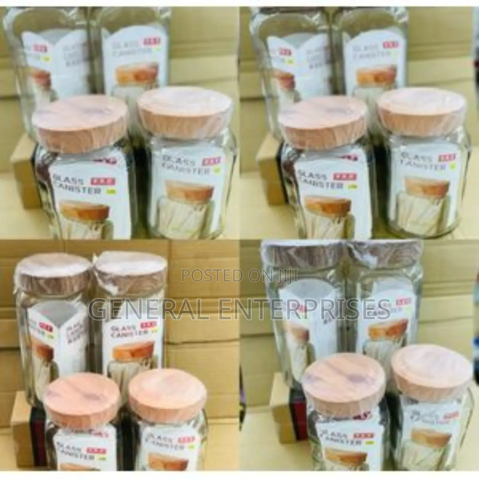 4 Glass Canister Set