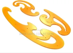 3pc Set of French Curve Rulers for Technical Drawing