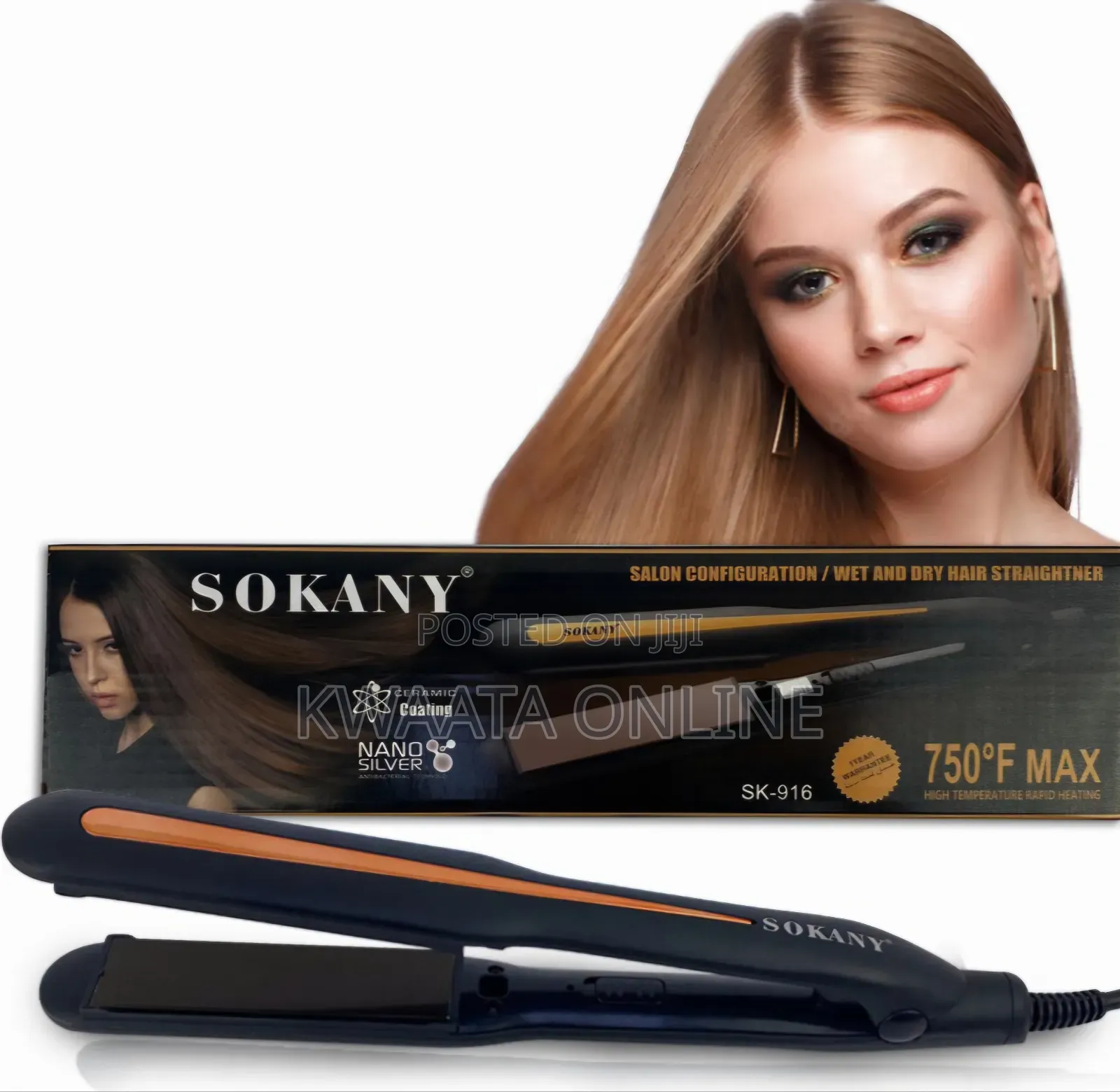 Sokany Professional Hair Straightener Sk-916