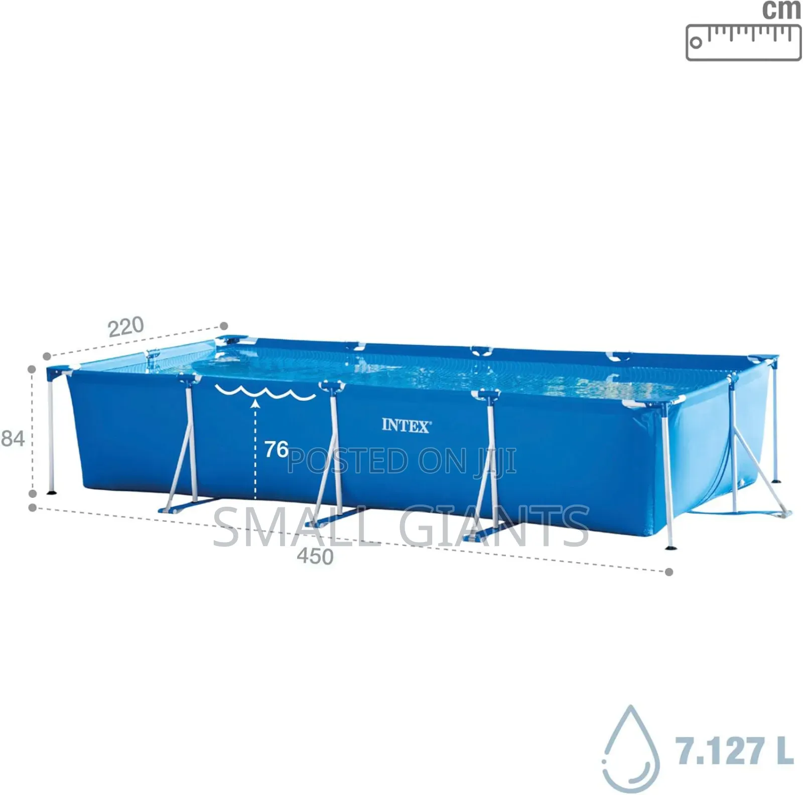 Intex 4.5 M X 2.2 M X 0.84 M Rectangular Frame Pool Set