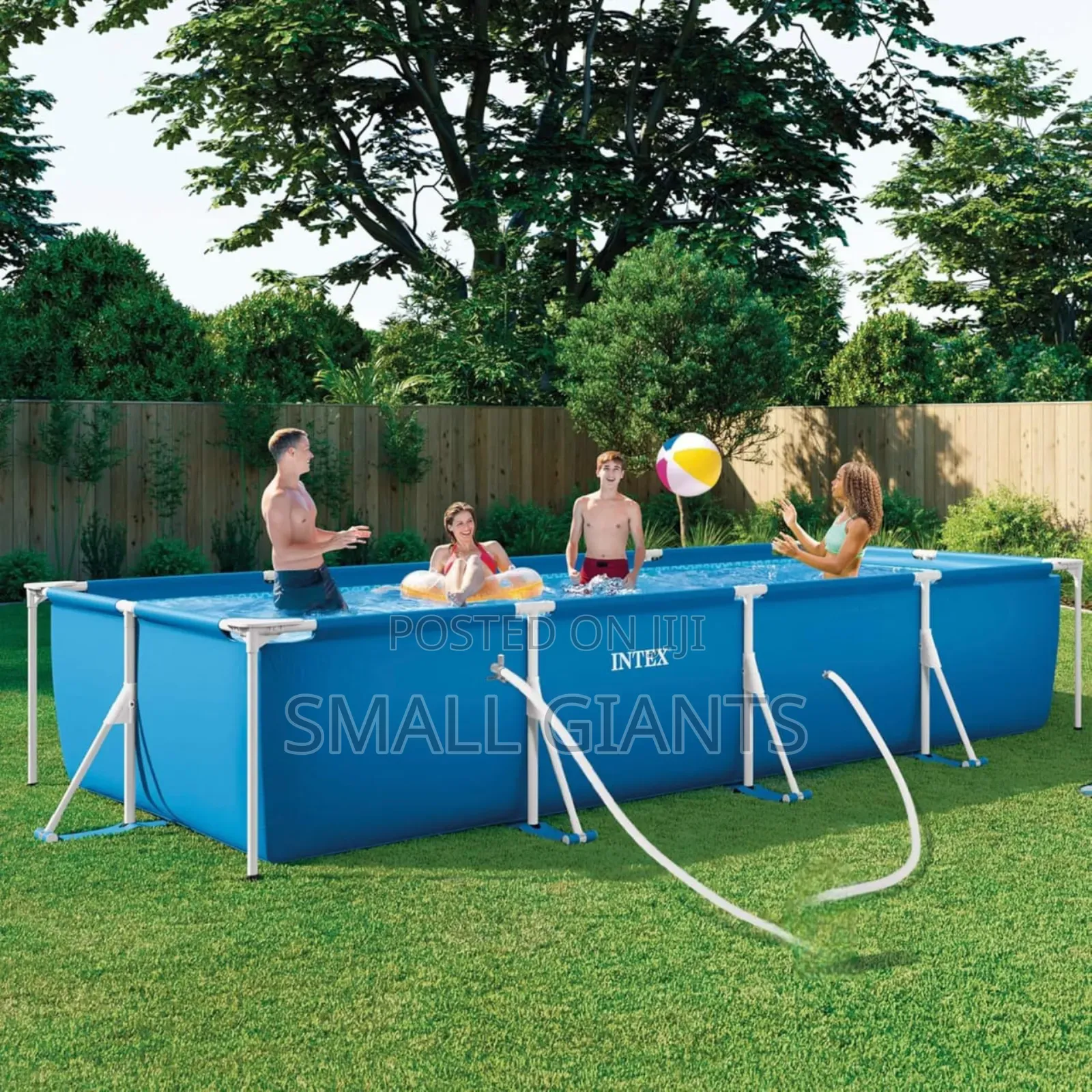Intex 4.5 M X 2.2 M X 0.84 M Rectangular Frame Pool Set