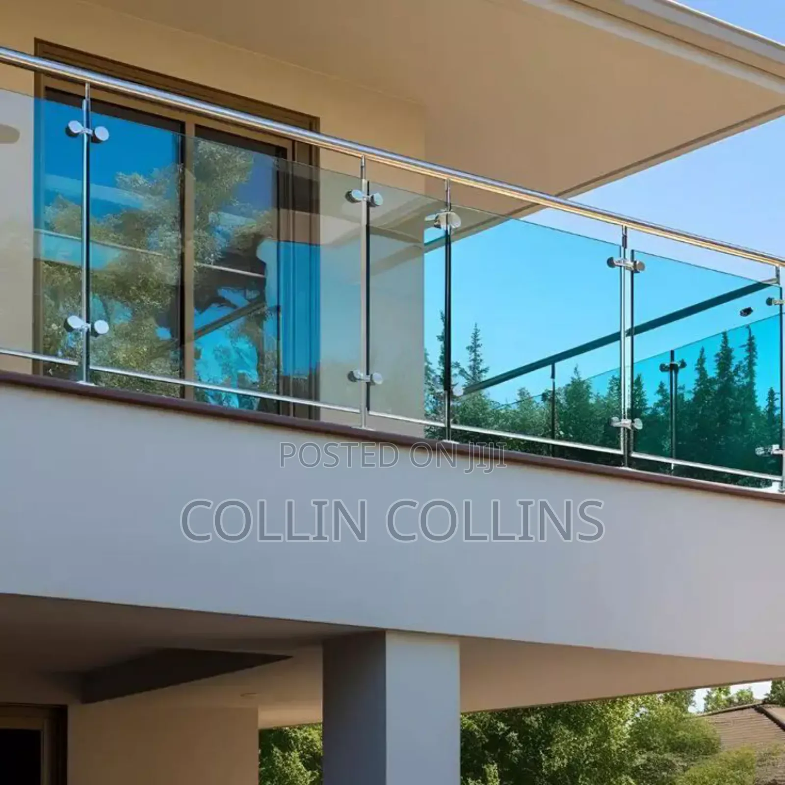 Stainless Balcony With Glasses