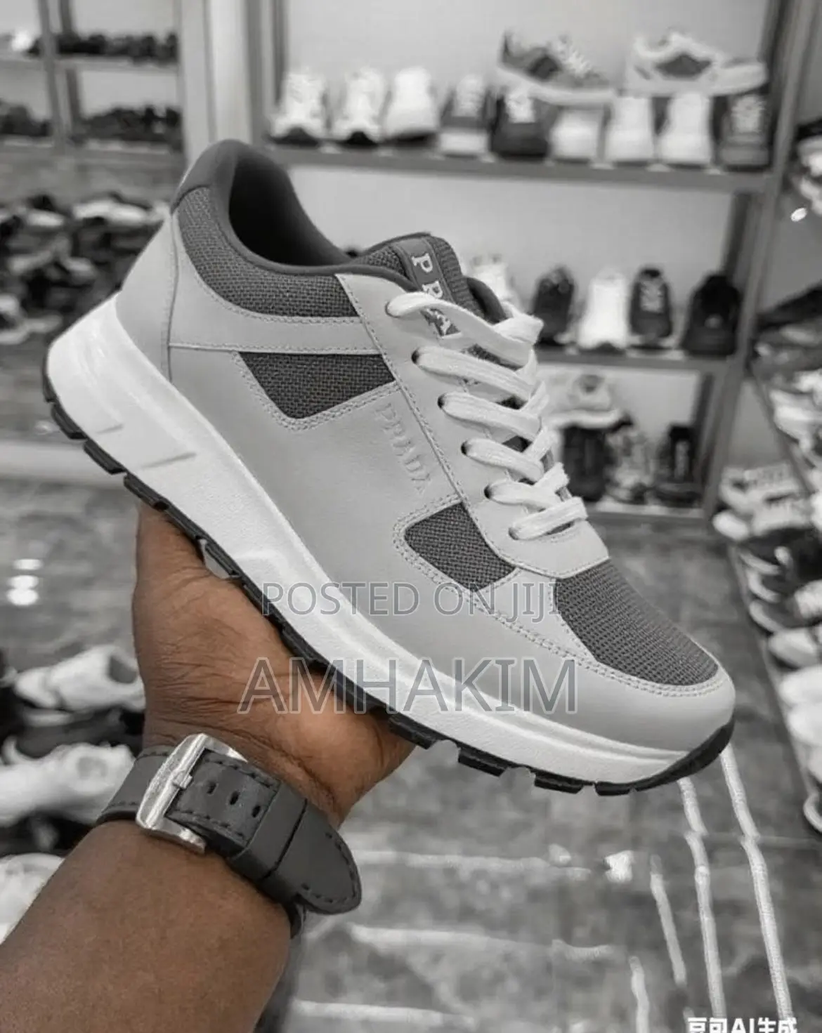 New Men's Classic Prada Designer Sneakers In Stock