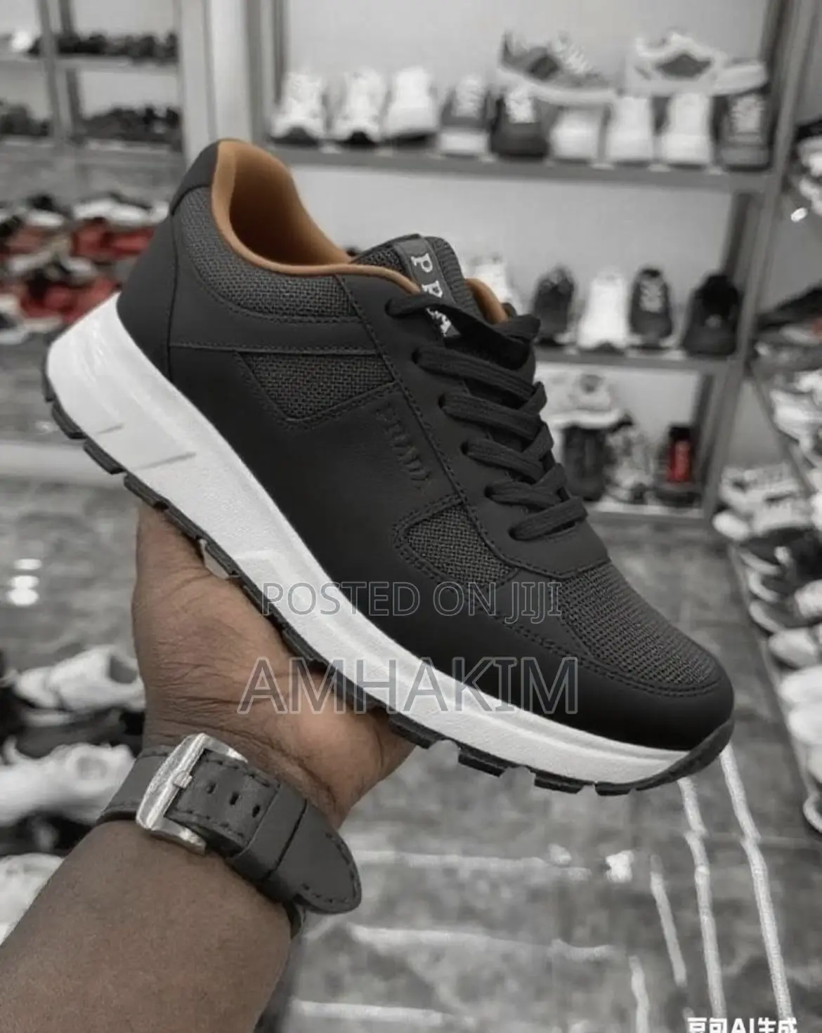 New Men's Classic Prada Designer Sneakers In Stock