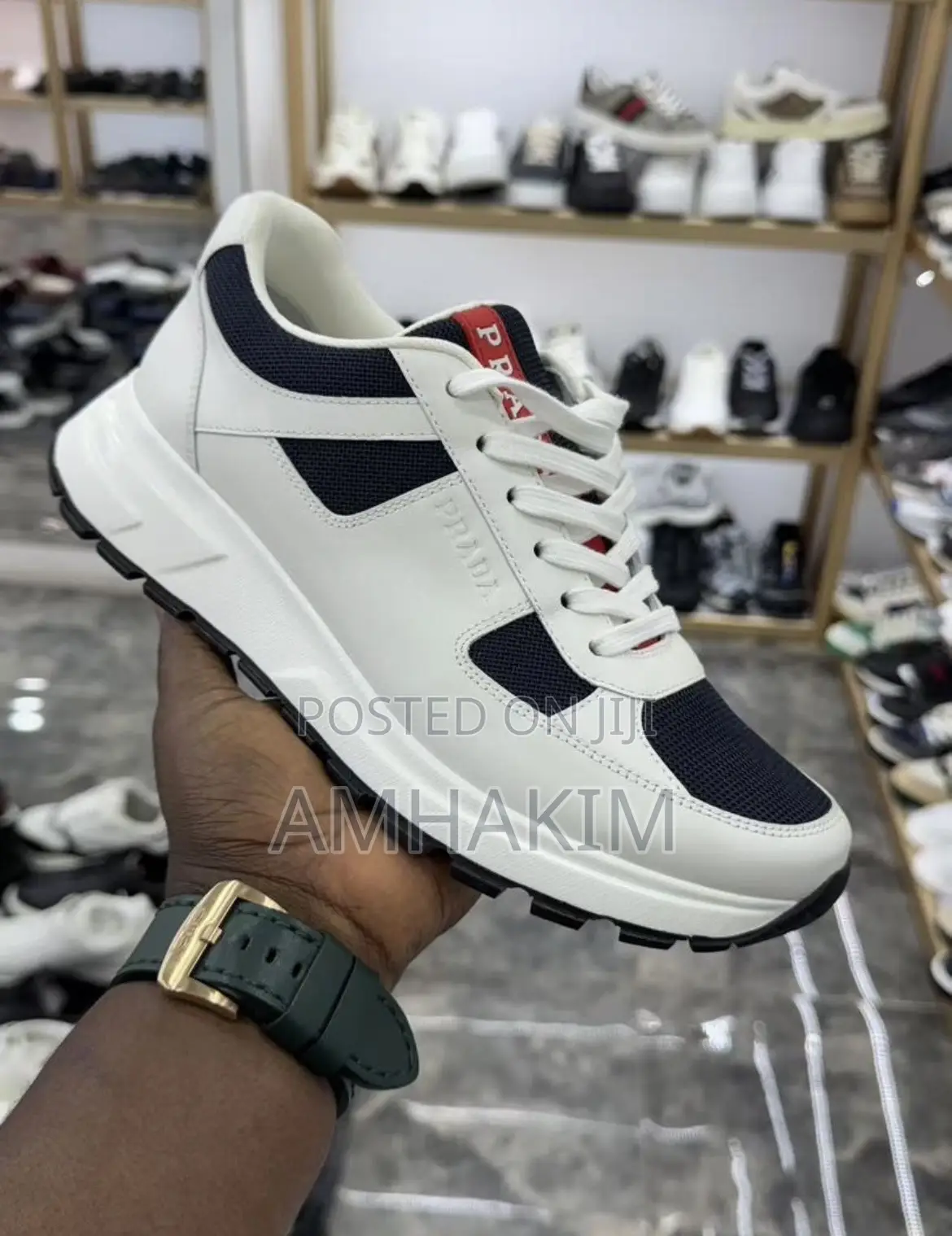 New Men's Classic Prada Designer Sneakers In Stock