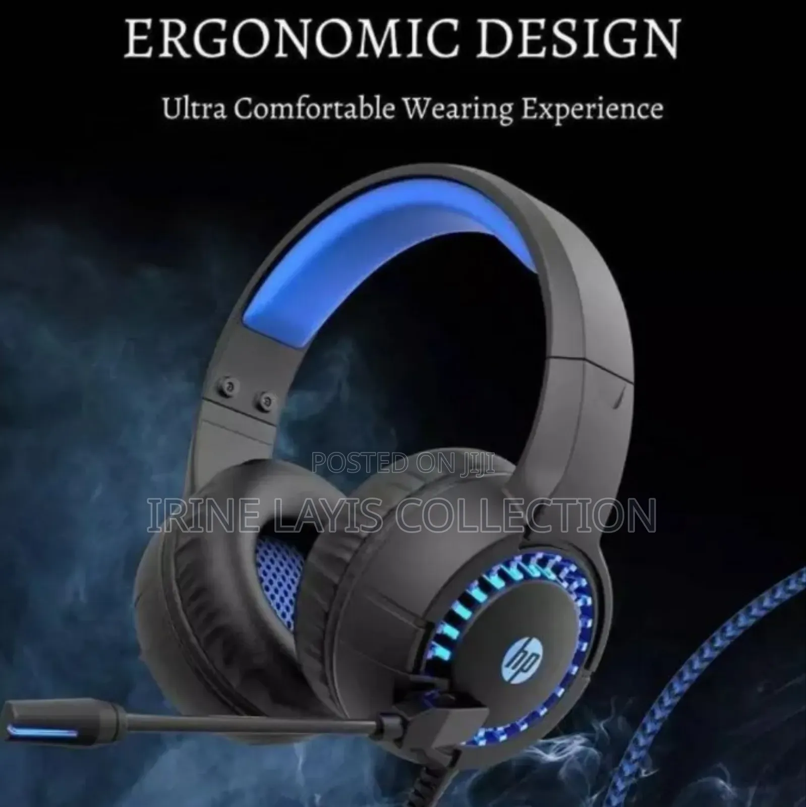 Hight Quality Wired Headsets With Mic, Led Lighting Effect Earphones