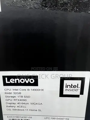 New Laptop Lenovo Legion 7 32GB Intel Core I9 SSHD (Hybrid) 1T