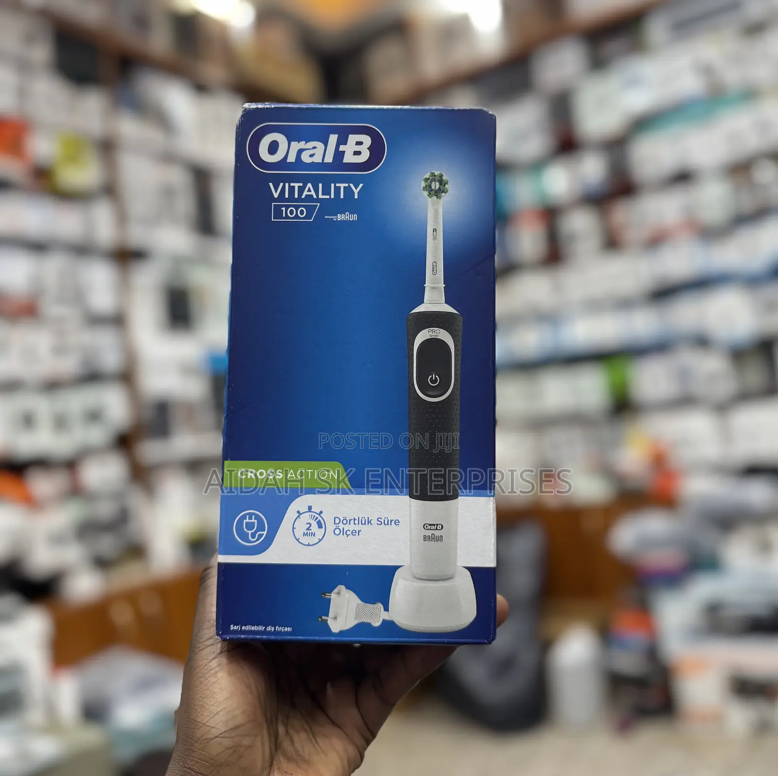Oral-B Vitality 100 Cross Action Rechargeable Electric Toothbrush.
