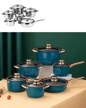 Premium Stainless Steel Cookware Set With Matching Lids