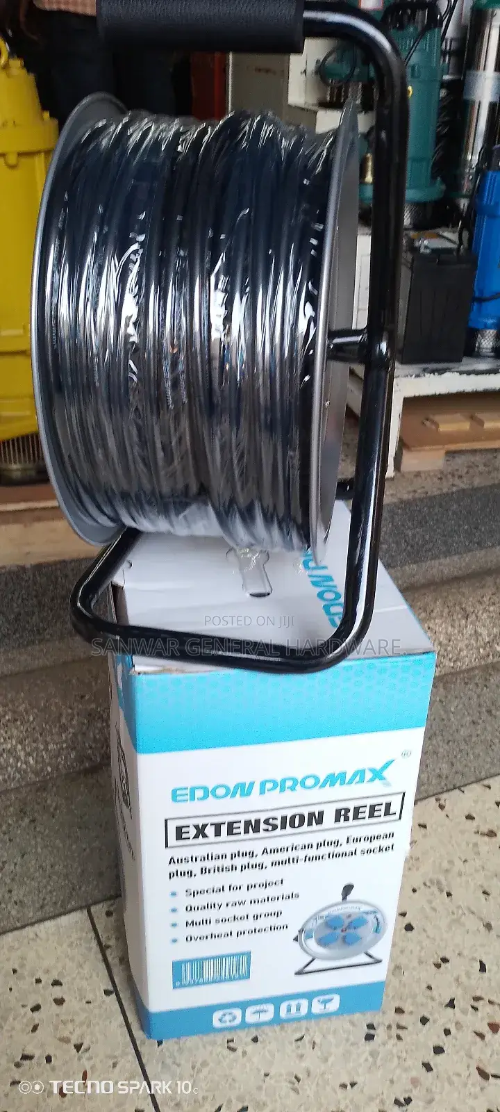 Edon Promax-50m Extension Cable Reel(2.5mm Cable,Heavyduty/Industrial)