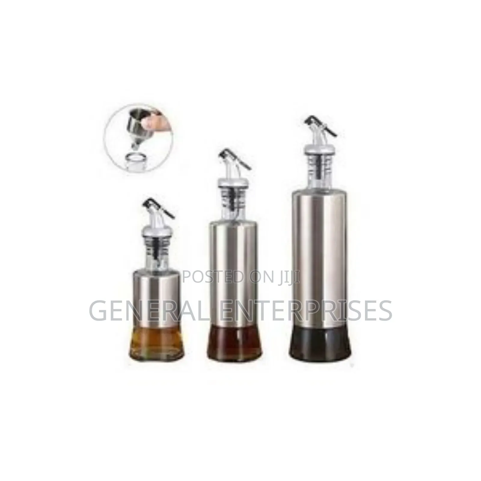 3 Glass Cooking Oil Dispenser
