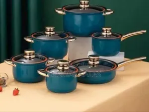 Premium Non-Stick Cookware Set With Tempered Glass Lids