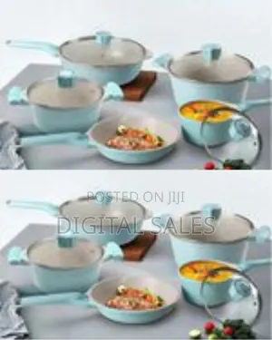 Premium Non-Stick Ceramic Cookware Set With Tempered Glass Lids