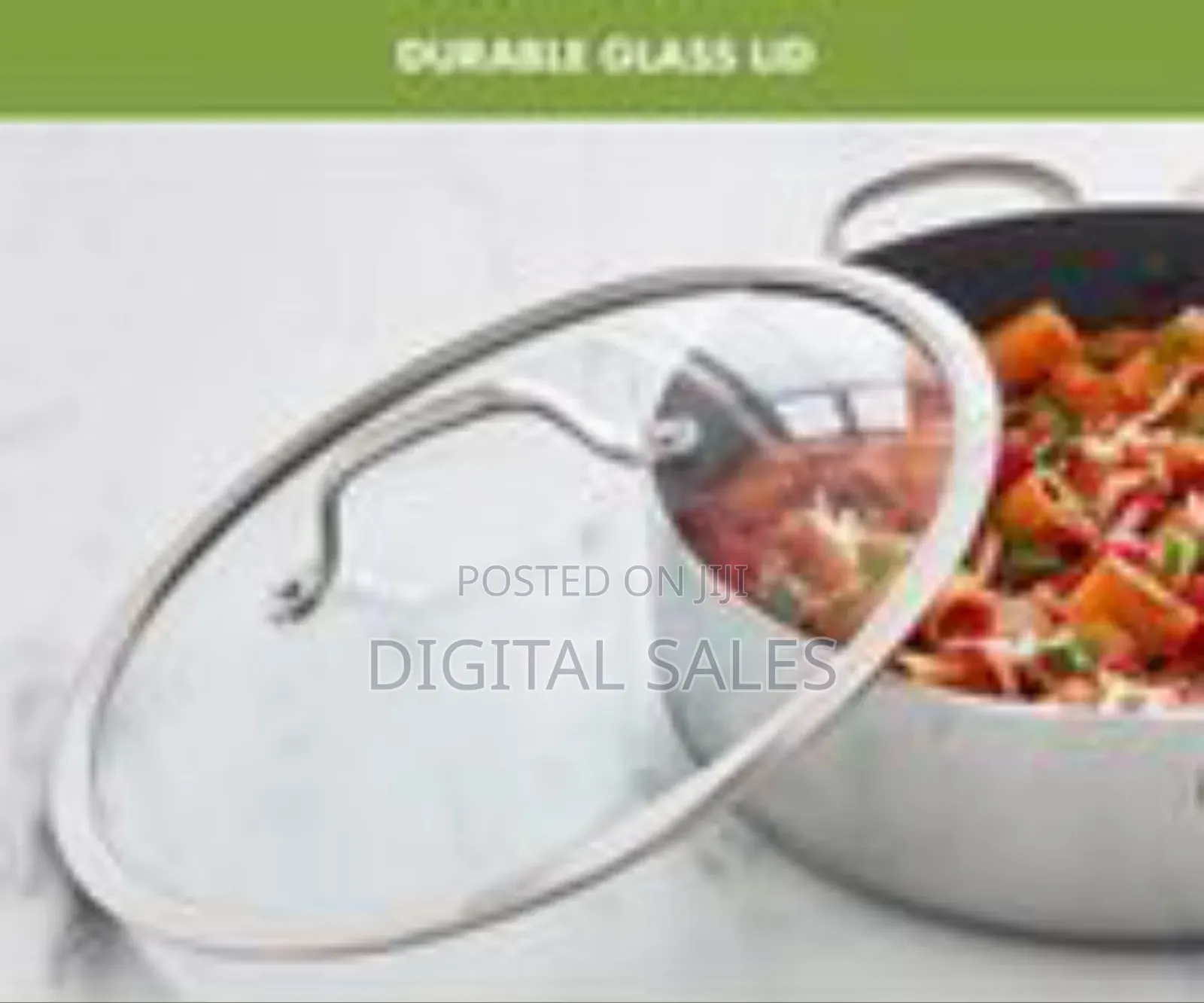 Premium Stainless Steel Sauté Pan With Tempered Glass Lid