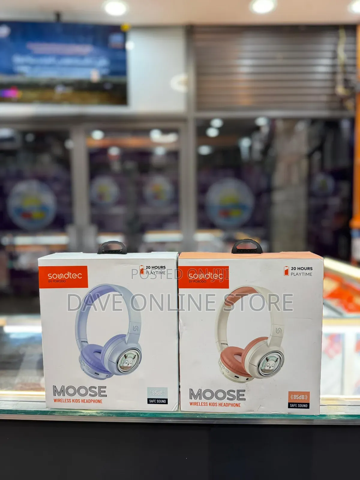 Soundtec Moose Wireless Kids Headphone -Blue or Oink