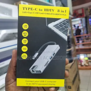 Type-C to HDTV 8 Inl
Lan+Type-C+Sd Card+ Usb3.0*2+Hdtv+ Vga