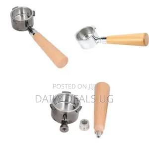 Premium Bottomless Espresso Portafilter With Wooden Handle -Multicolor