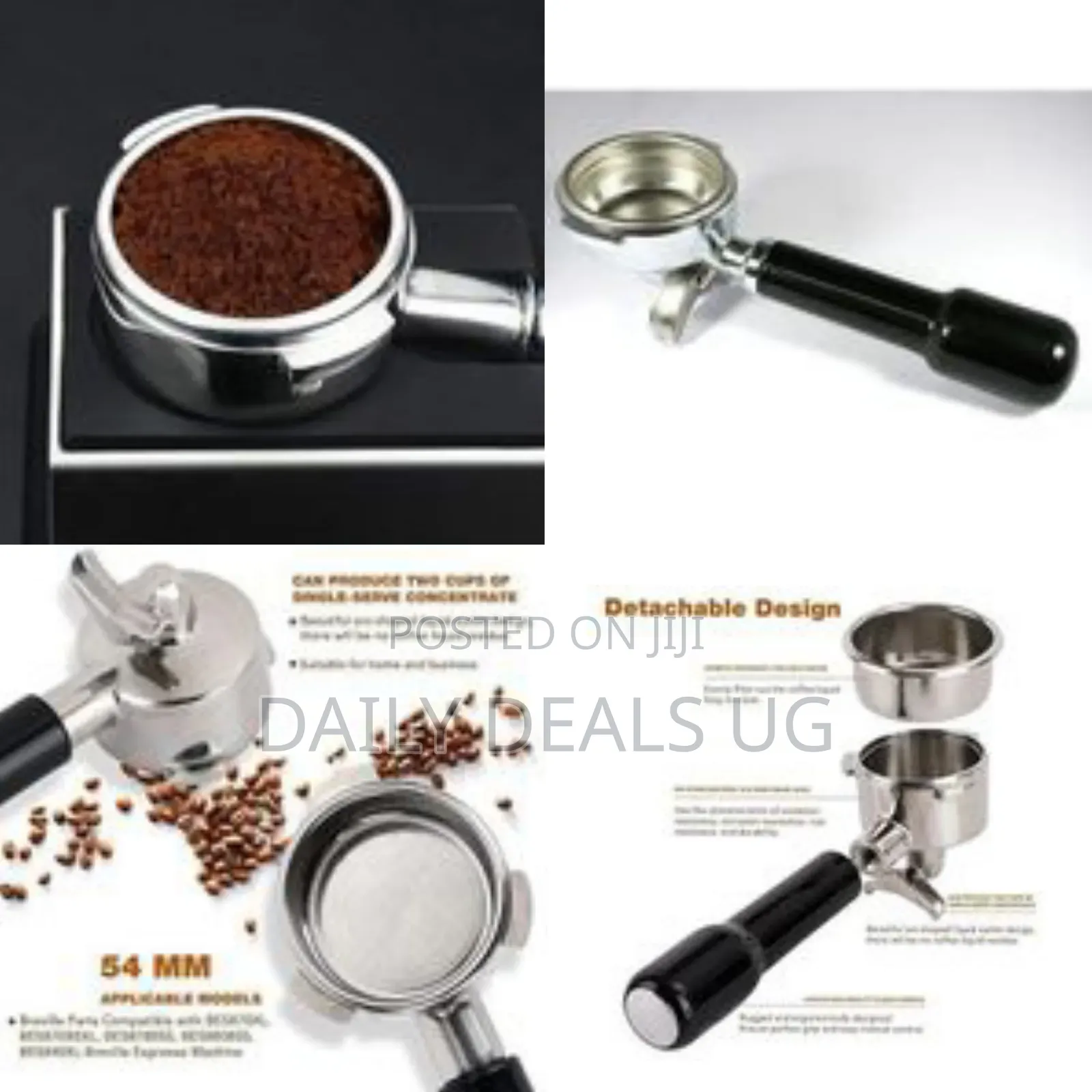 Professional Espresso Machine Portafilter With Ergonomic Handle
