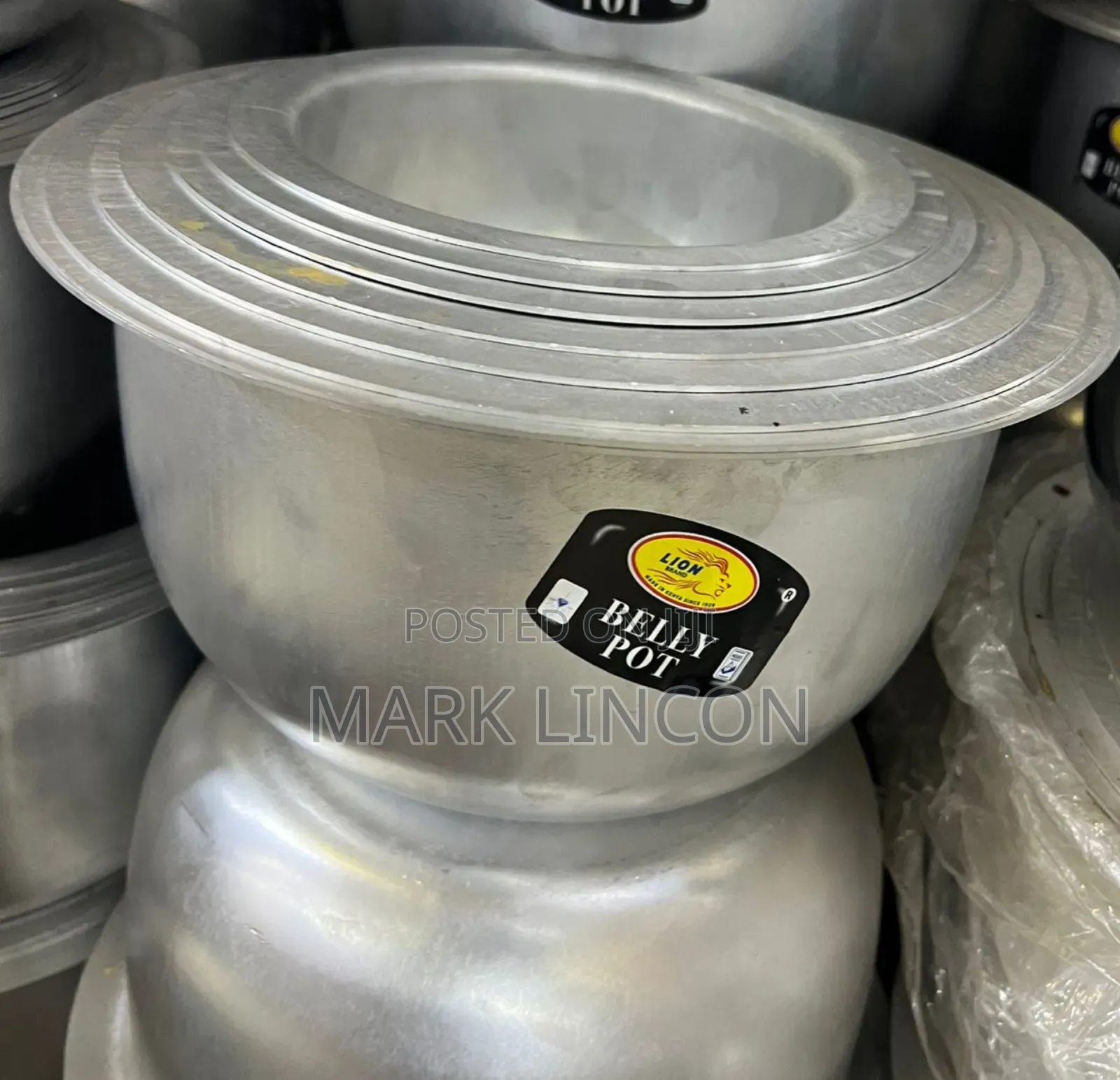Aluminium Saucepans, Belly Pot 8 Pieces