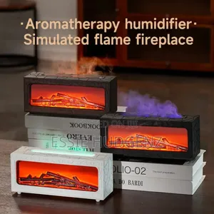 Fireplace Flame Air Diffuser/Humidifier.,Flame Aromatherapy Machine