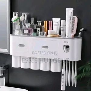 Multifunctional Toothpaste Dispenser,Toothbrush Holder