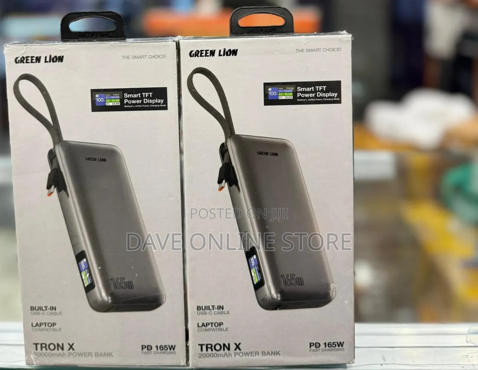Green Lion Tron X 20000mah Power Bank With 165w Power Delivery, Usb-C