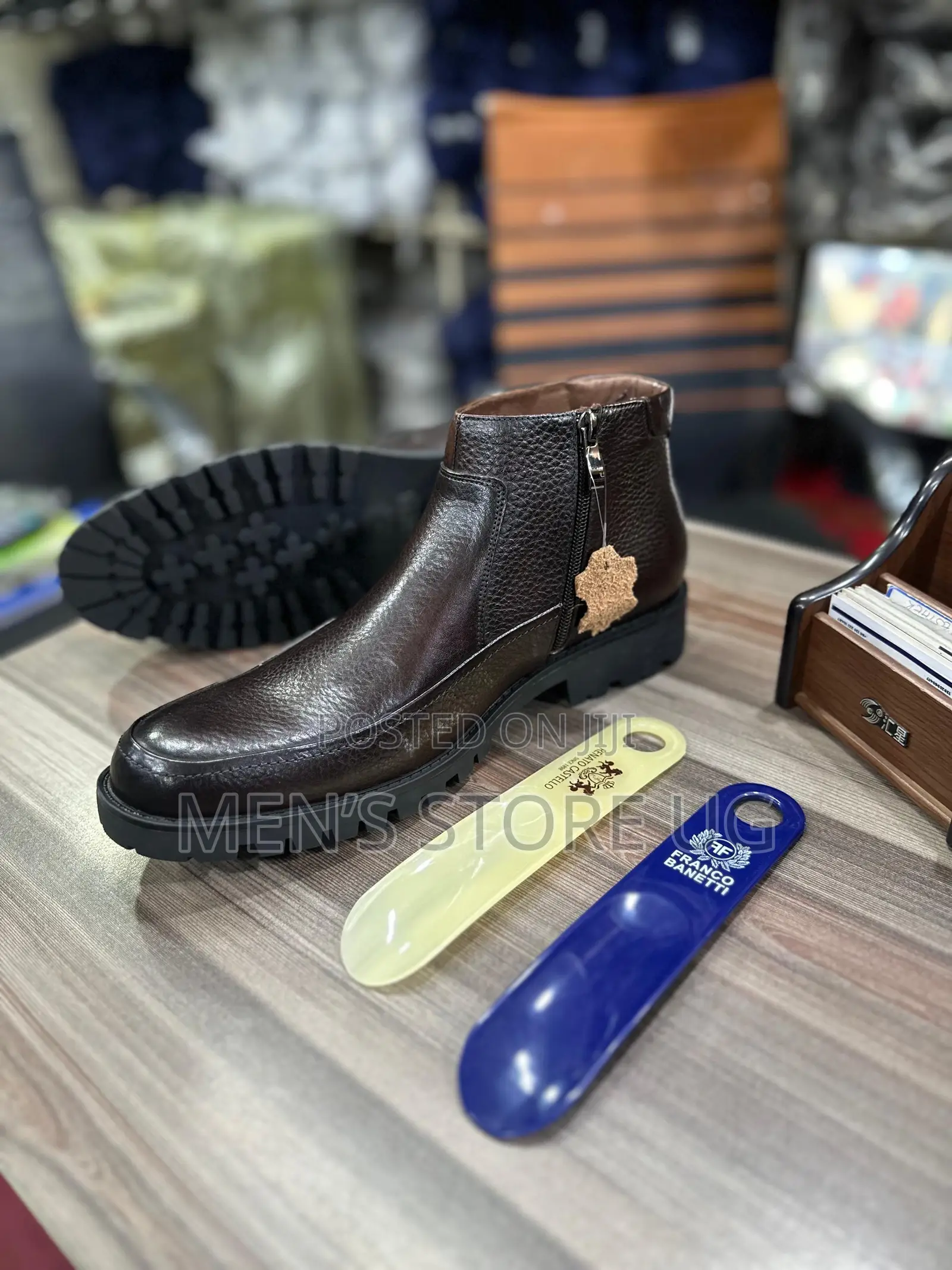 Men’S Classic Premium Authentic Leather Casual Gentle Boots