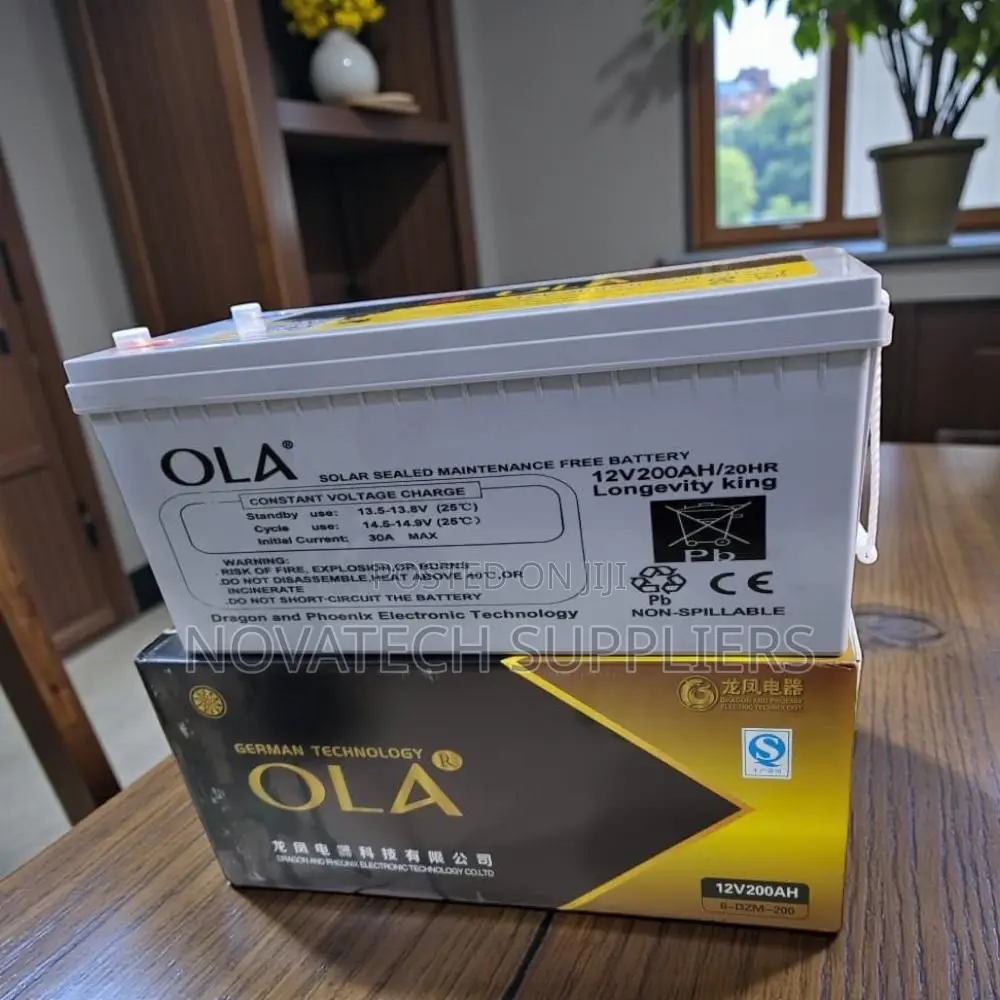 Ola 12v High-Capacity Solar Battery and 2kwh Heavy Duty Battery