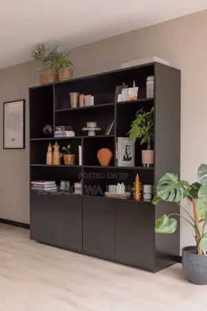 Black Books Shelf in Kampala /Book Shelves /Available Free Delivery /