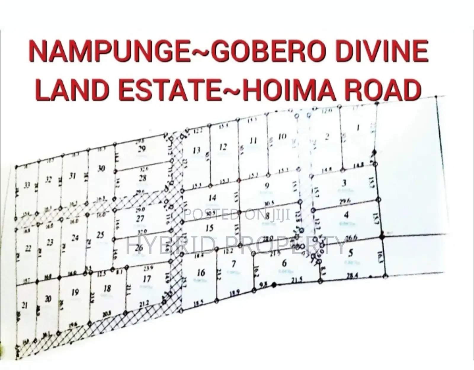 Prime Plots for Sale at Nampunge~Gobero Kakiri Divine Estate~Hoima Rd.
